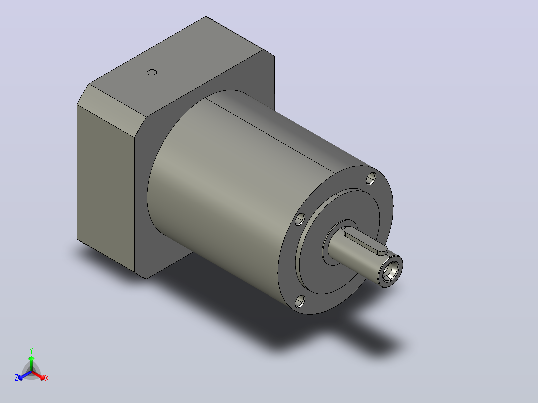 间隙减速器gearbox_gbx120004k_gbk_120_140_0_f主视图