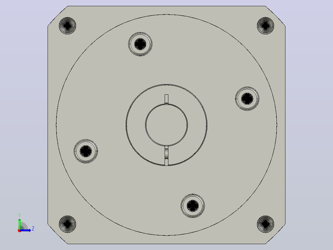 间隙减速器gearbox_gbx120004k_gbk_120_140_0_f左视图