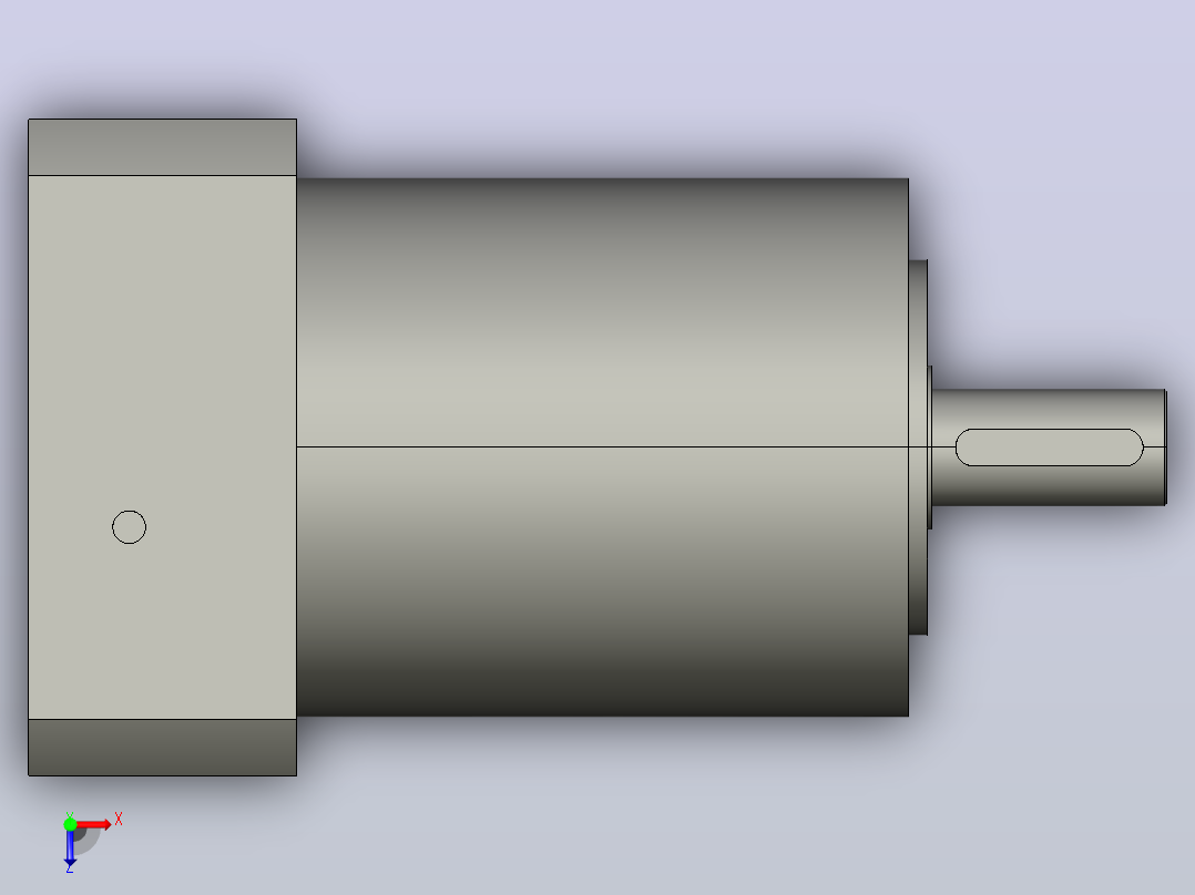 间隙减速器gearbox_gbx120004k_gbk_120_140_0_f俯视图