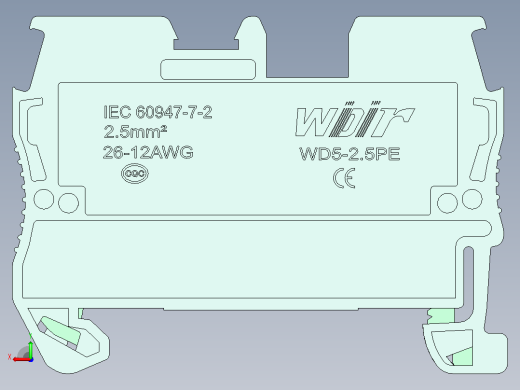 电器通用端子台ZIW81-2.5后视缩略图