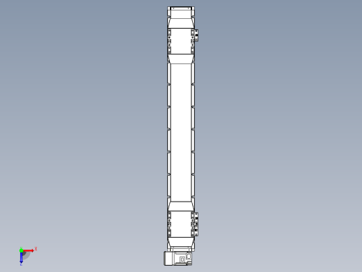 皮带直线轴双滑块型TPA-GCBS-120-P70-L300-LU-M20-N3俯视缩略图