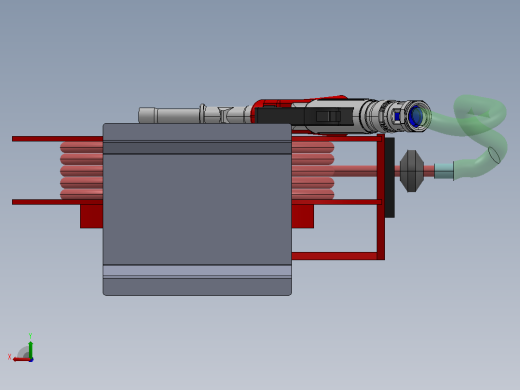 润滑油加油套件3D图纸 Solidworks设计后视缩略图