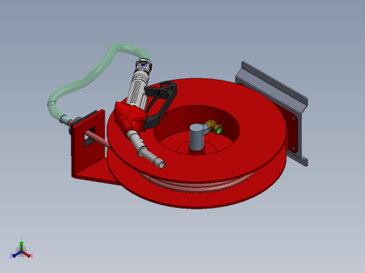润滑油加油套件3D图纸 Solidworks设计正等轴测缩略图