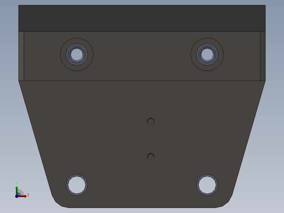 小轴铆接工装前视图