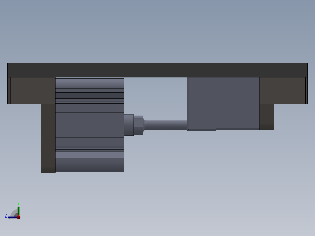 小轴铆接工装右视图