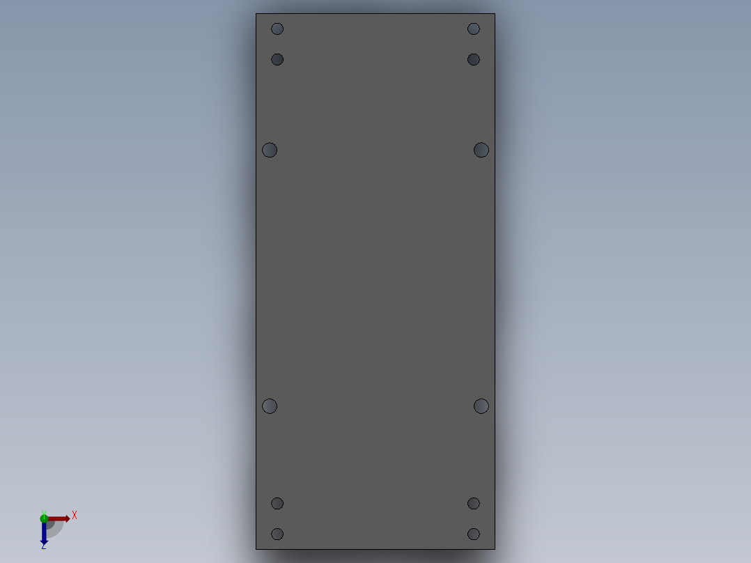 小轴铆接工装俯视图