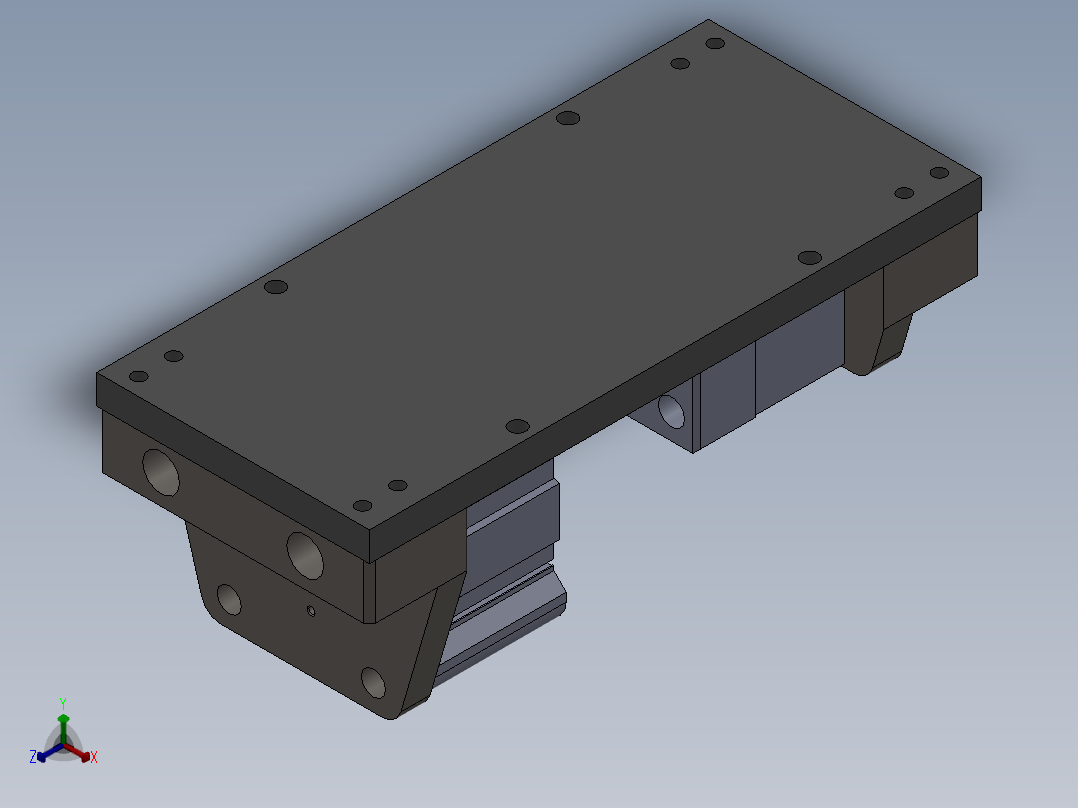 小轴铆接工装正等轴测图