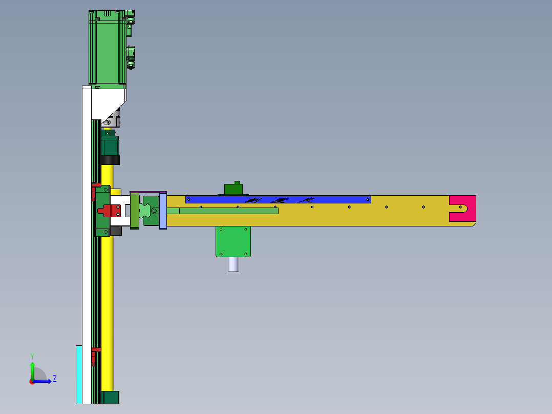 CCD相机对位组件sw20可编辑左视图