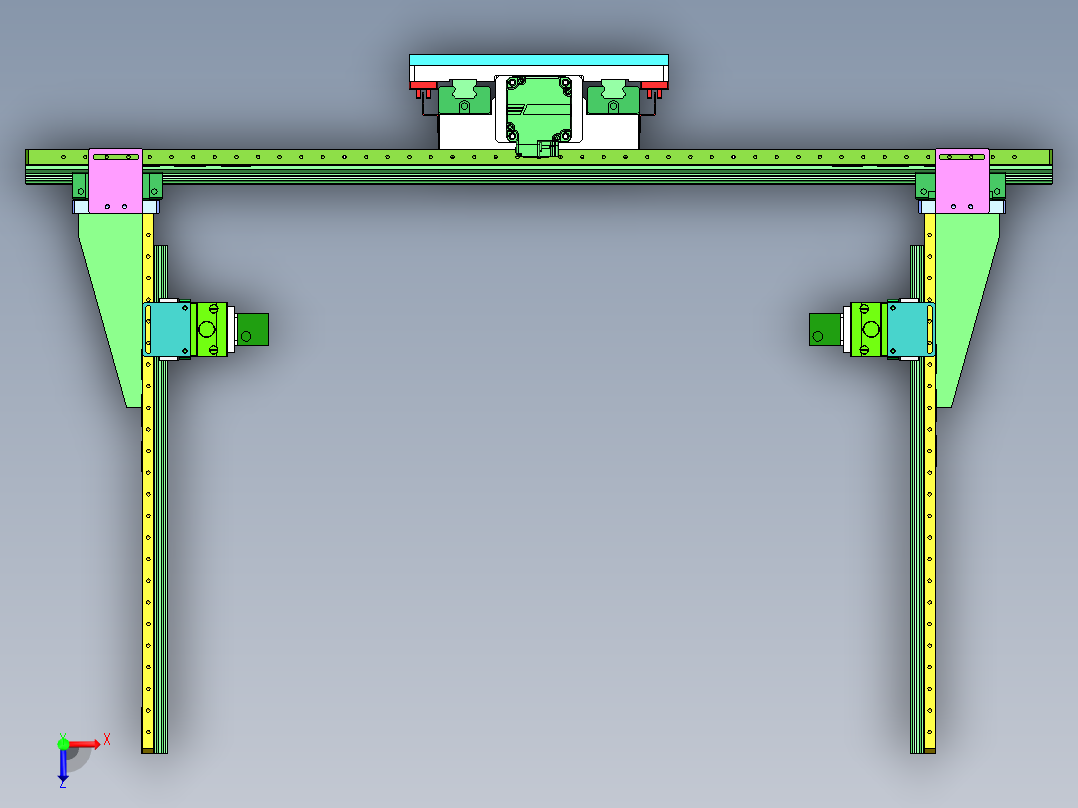 CCD相机对位组件sw20可编辑俯视图