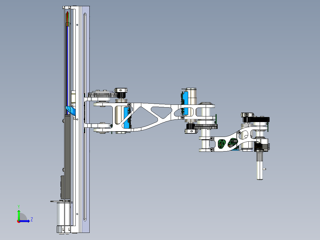 four-axis-robotic-arm SW STP左视图