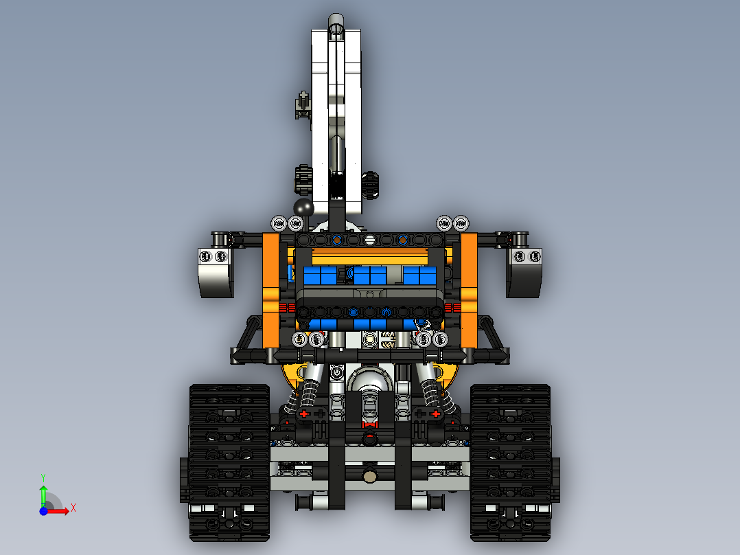 42038极地工程卡车拼装玩具模型车3D图纸 INVENTOR设计 附STP前视图