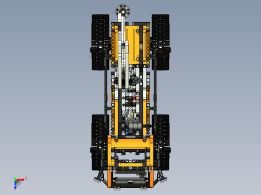 42038极地工程卡车拼装玩具模型车3D图纸 INVENTOR设计 附STP俯视缩略图