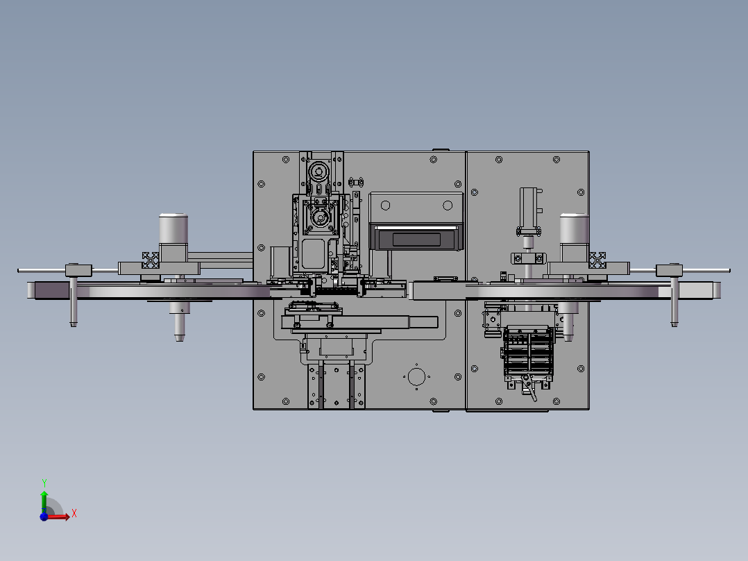 凸轮插针打PIN机3D图纸T233前视图