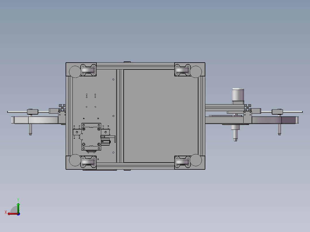 凸轮插针打PIN机3D图纸T233后视图