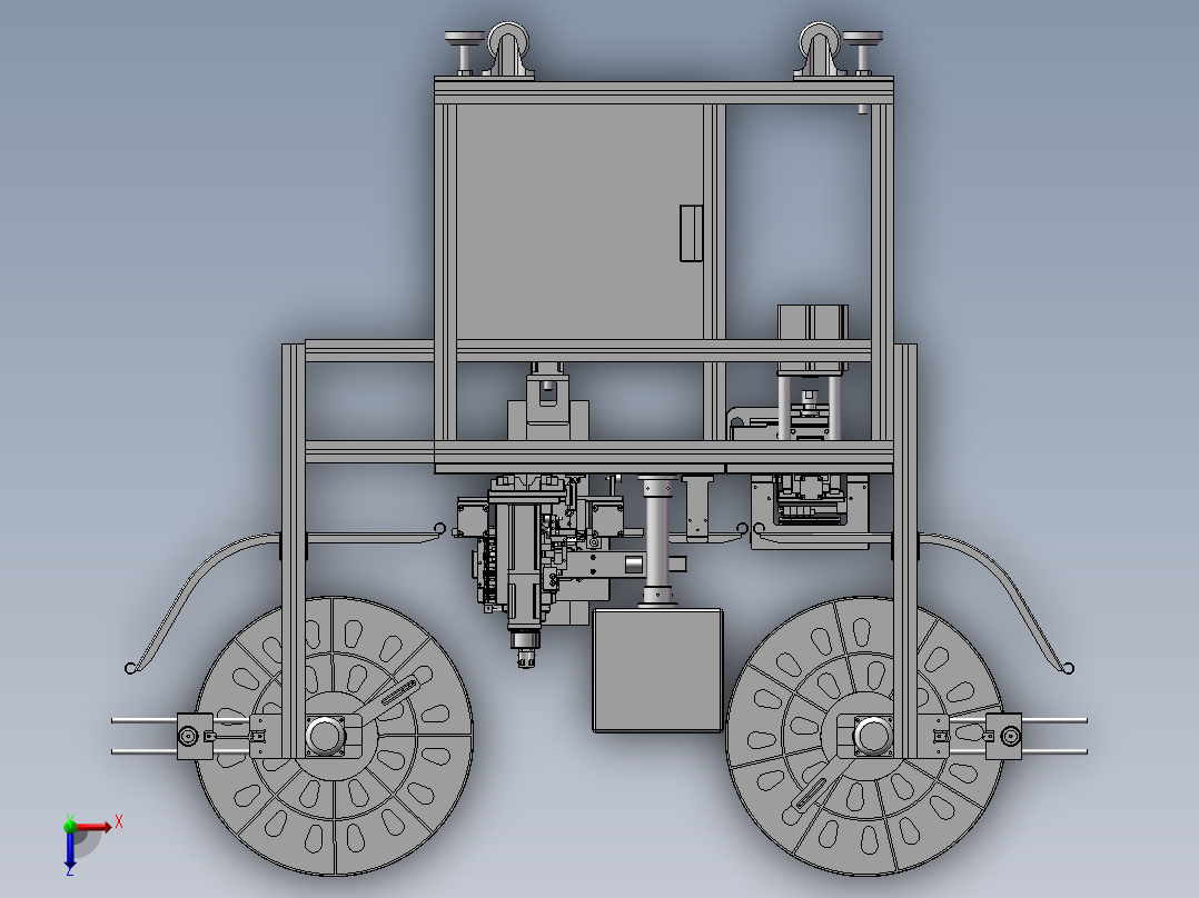 凸轮插针打PIN机3D图纸T233俯视图