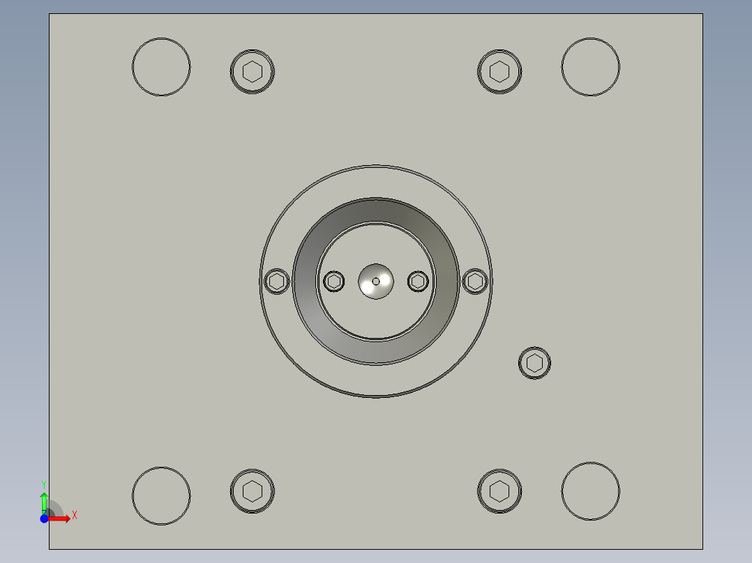振动棒(RSF1塑胶件）模具前视图