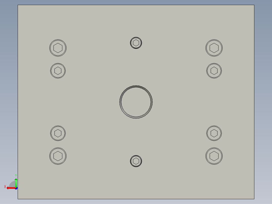 振动棒(RSF1塑胶件）模具后视图