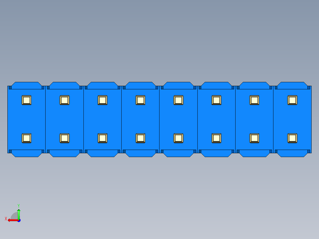 彩色公头100mil（2.54mm）系列-DS1021_blue_2x08p_100mil_Type5_rev1.0后视图