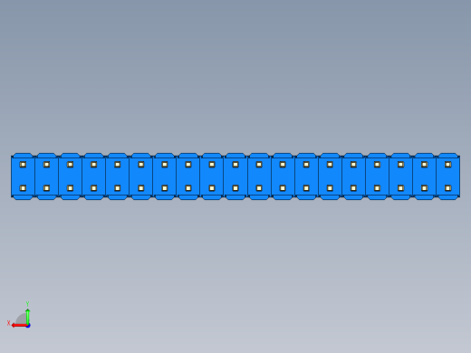 彩色公头100mil（2.54mm）系列-DS1021_blue_2x19p_100mil_Type1_rev1.0后视缩略图