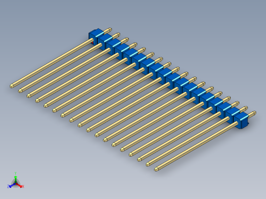 彩色公头100mil（2.54mm）系列-DS1021_blue_1x18p_100mil_Type43_rev1.0