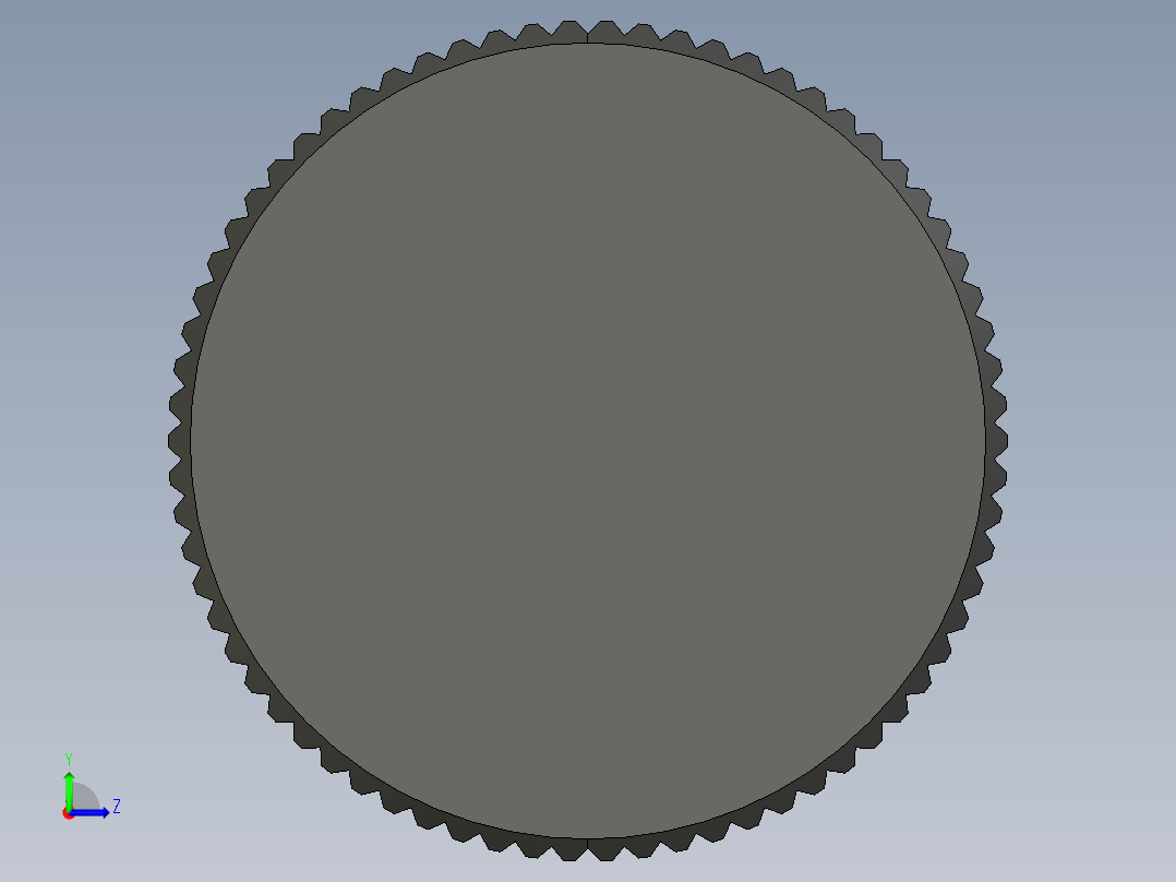 滚花旋钮-Knurled Knob 0.25x0.750x1.250.STEP左视图
