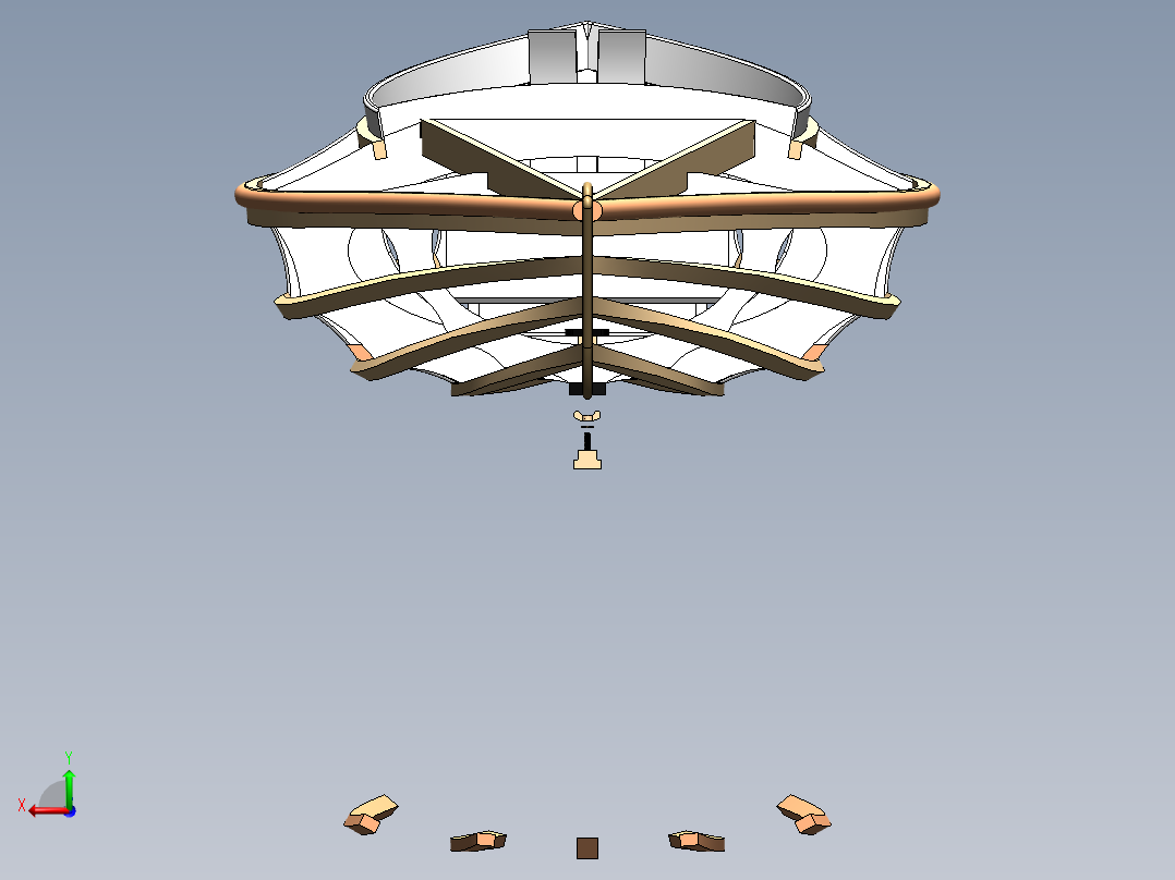 单人独木舟后视图