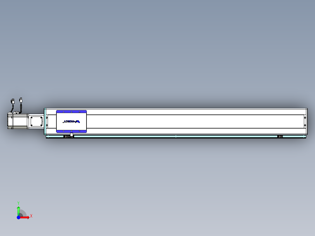 威洛博VC丝杆传动-无尘环境VC14-Lxx-C-S1100-BC-ZP75-C3前视图