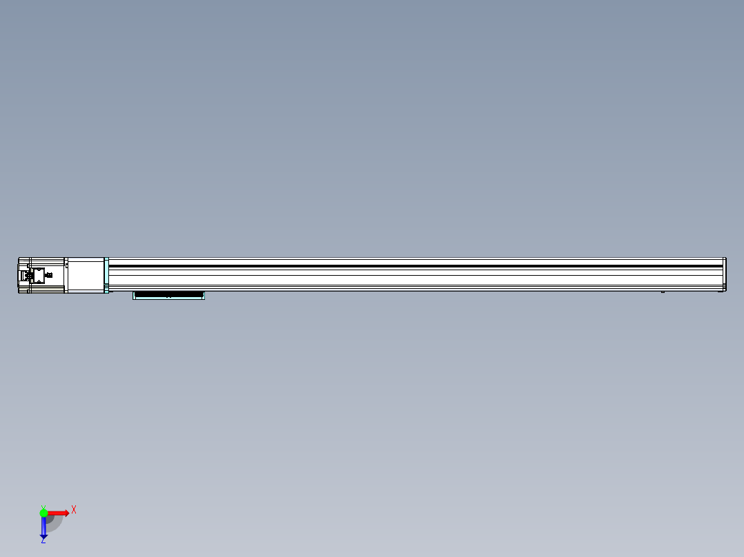 威洛博VC丝杆传动-无尘环境VC14-Lxx-C-S1100-BC-ZP75-C3俯视图