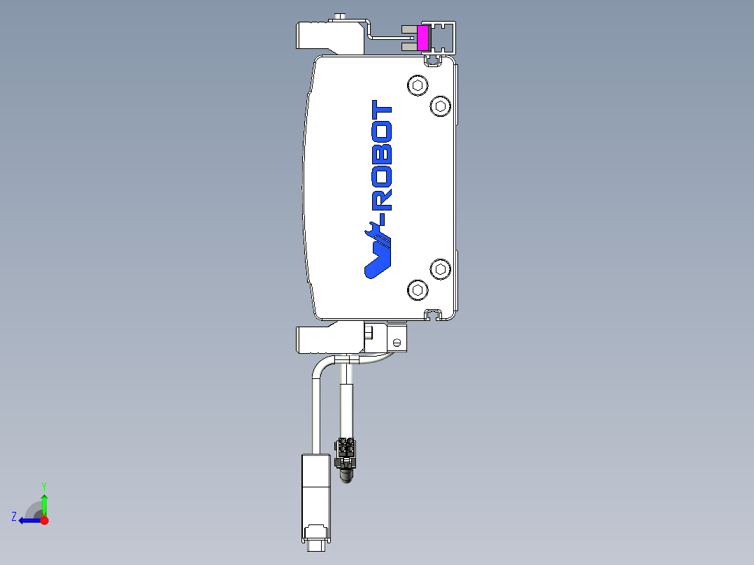 威洛博VL系列直线电机模组-VL14S3-S400右视图