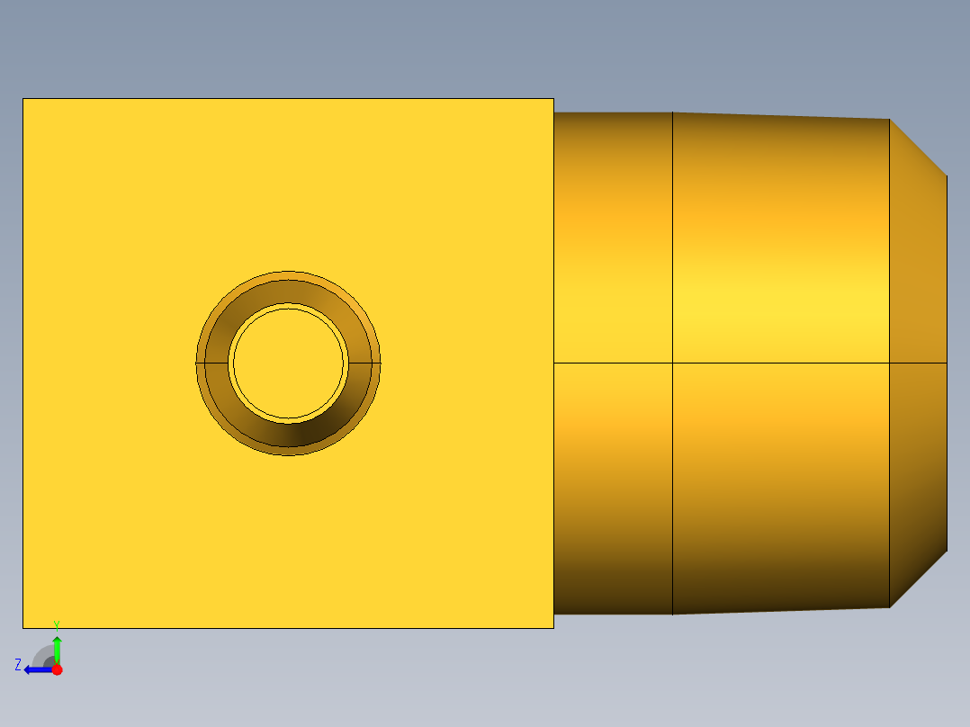 工业通用螺蚊管倒齿式工业硬管接头Male Elbow 229-4-4右视图