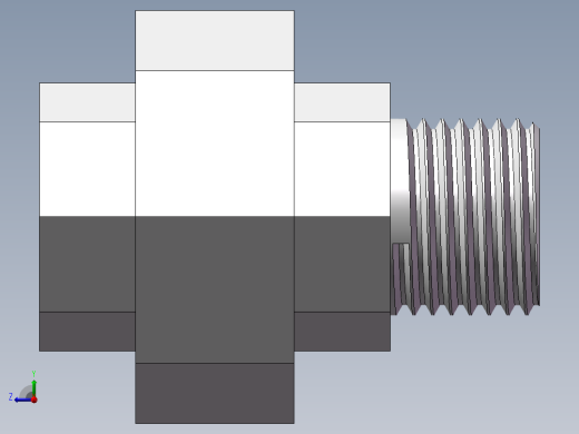 活接-等径内外丝直通 DN15右视缩略图