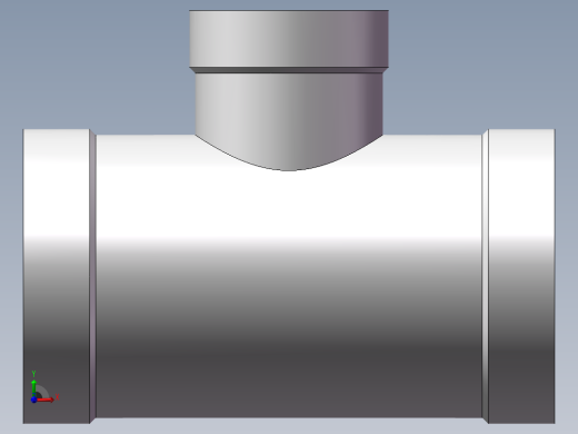 三通-异径 DN20-DN10前视缩略图