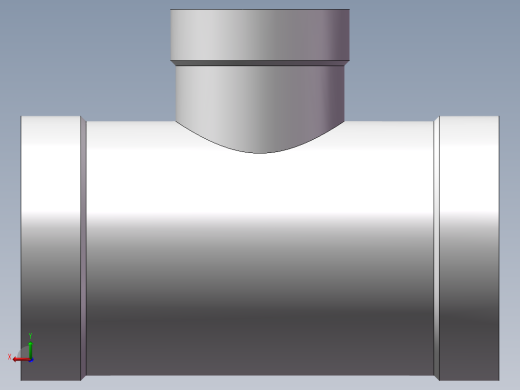 三通-异径 DN20-DN10后视缩略图