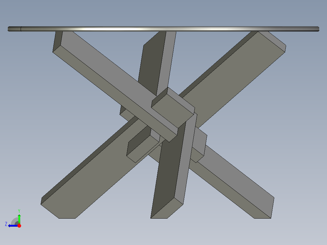 咖啡桌(1)右视图