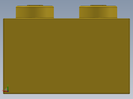 乐高套装 4421基本积木-300424 Bright Yellow Brick 1 x 2.SLDPRT后视缩略图