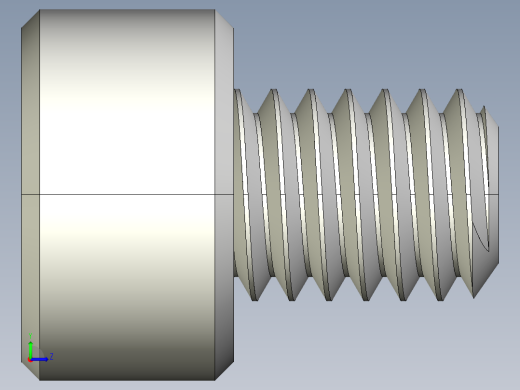 M4 x 0.7mm Thread 5mm LONG SOCKET HEAD CAP SCREW.IGS左视缩略图