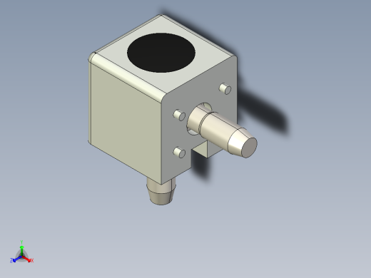 型材-BR 2D 40X40 CUBIC CONNECTOR 3842549866正等轴测缩略图