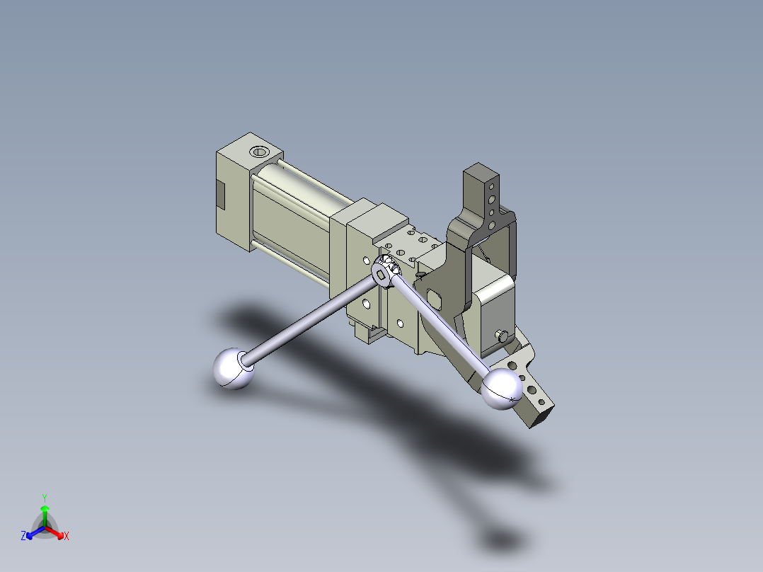 德克斯TUNKERS气缸数模V_50_1_Z_A10_T12_45~120主视图