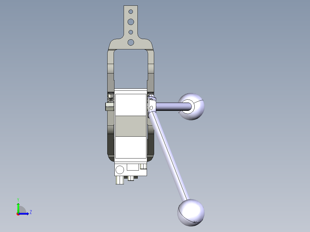 德克斯TUNKERS气缸数模V_50_1_Z_A10_T12_45~120左视图