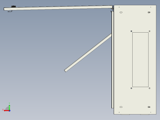 内外双门配电箱模型后视缩略图