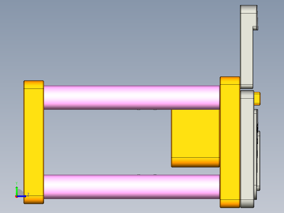 G551-N551-C笔记本CNC工装夹具三维模型-CNC1左视图