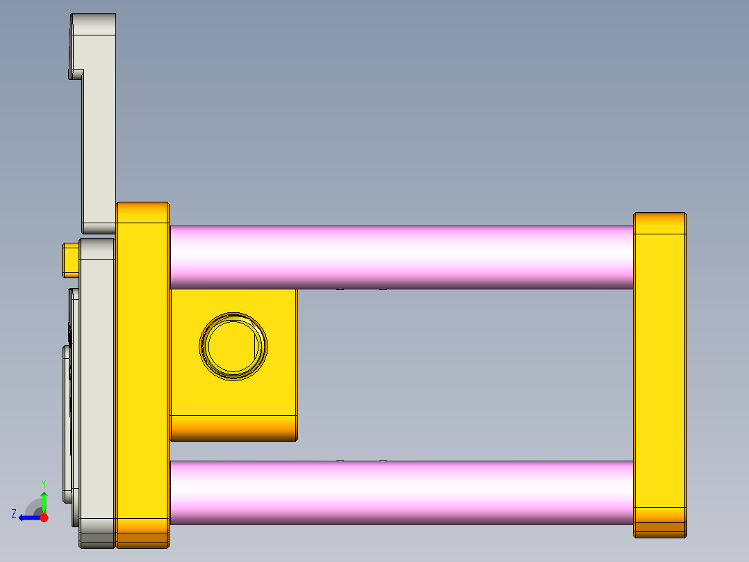 G551-N551-C笔记本CNC工装夹具三维模型-CNC1右视图