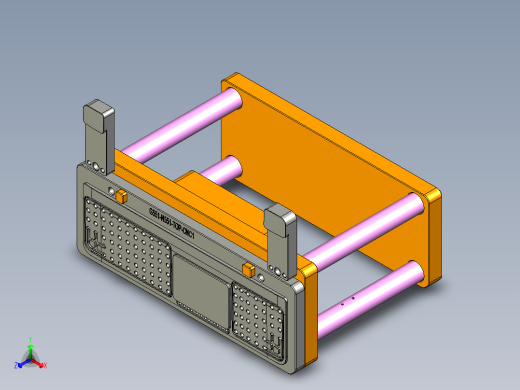 G551-N551-C笔记本CNC工装夹具三维模型-CNC1正等轴测缩略图