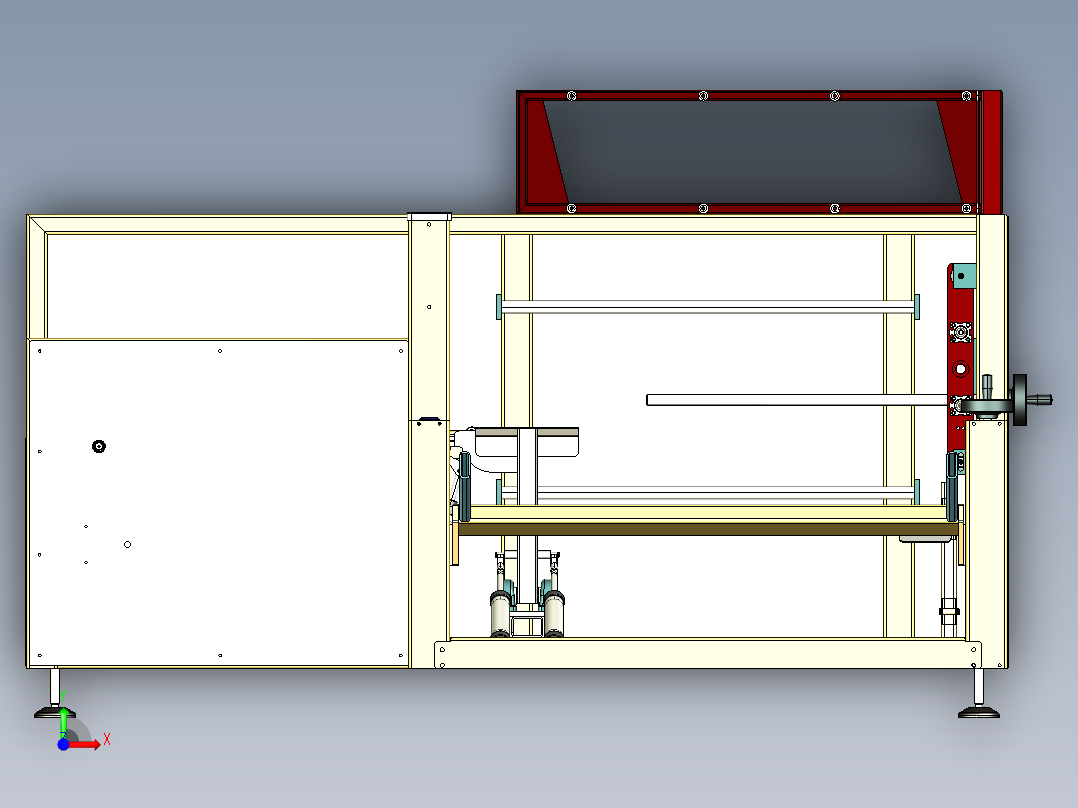 优化的片式开箱机ProE5.0.zip前视图