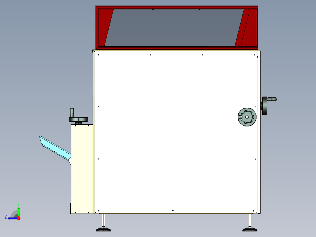 优化的片式开箱机ProE5.0.zip右视图