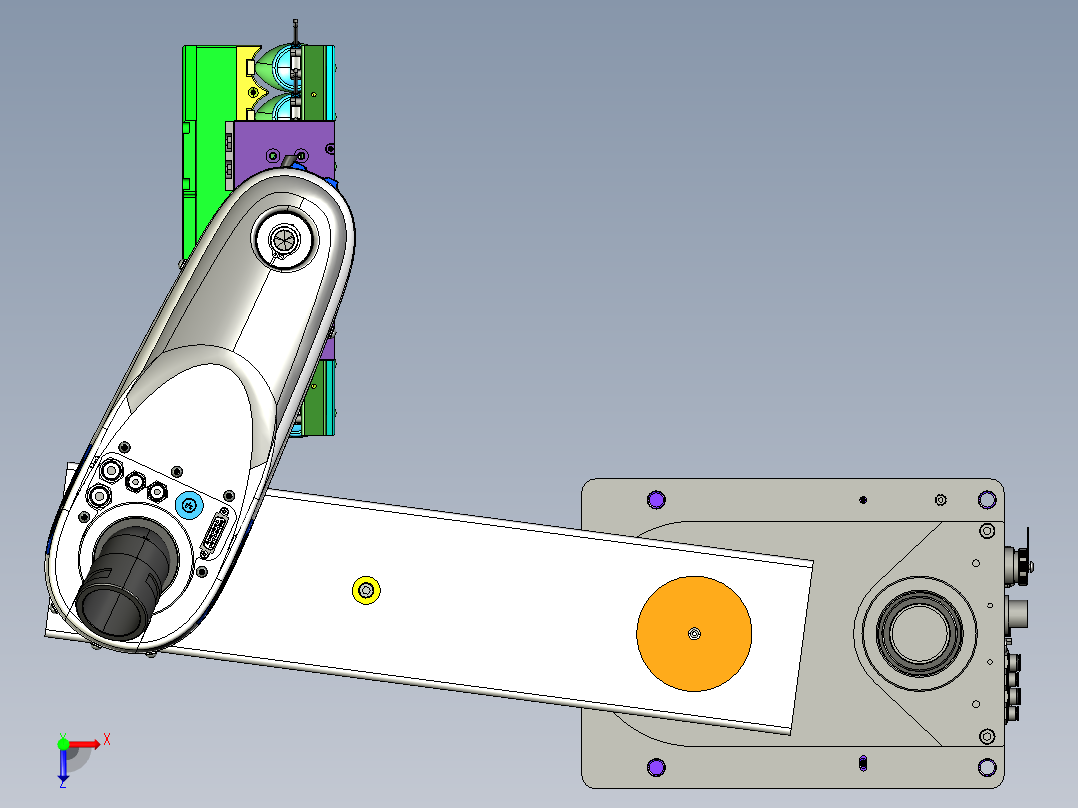平面机械手step俯视图
