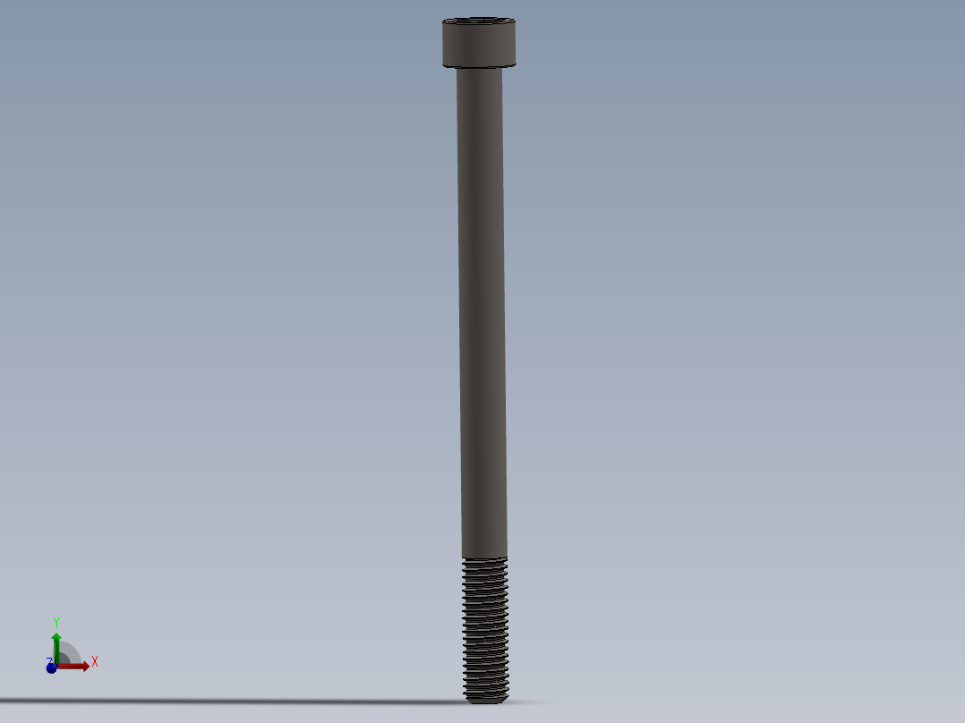 Screw_DIN_912_M10x140_A2.SLDPRT公制内六角螺钉主视图