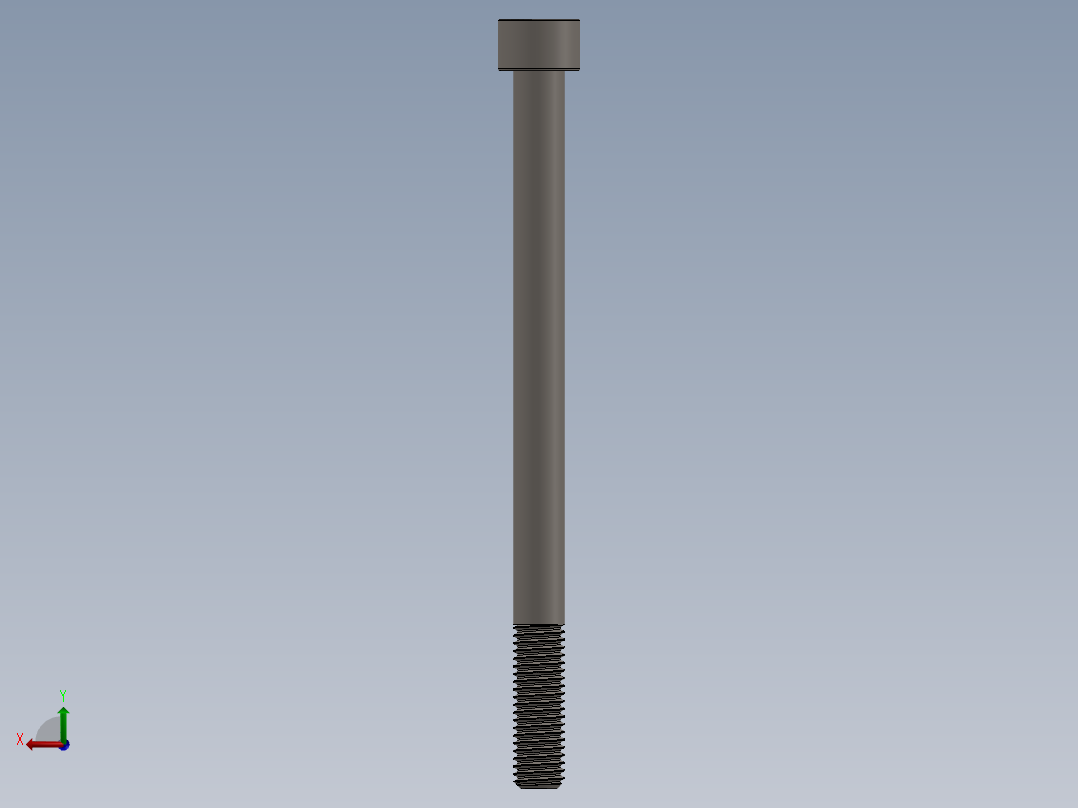 Screw_DIN_912_M10x140_A2.SLDPRT公制内六角螺钉后视图