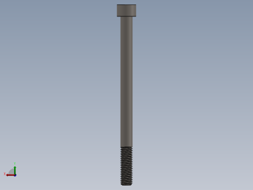 Screw_DIN_912_M10x140_A2.SLDPRT公制内六角螺钉后视缩略图
