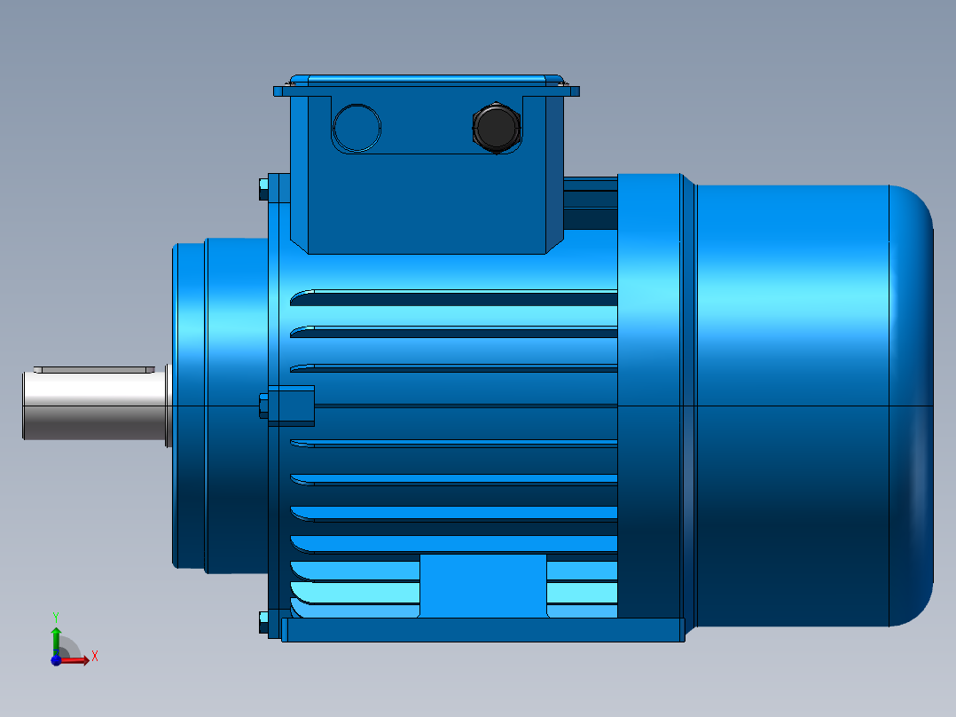 BN系列三相异步电机[BN-132M-B3].step.SLDPRT前视图